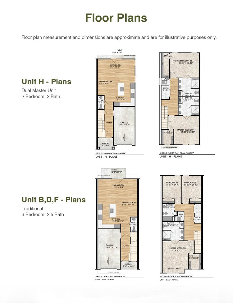 Floor Plan - Westgate Townhomes