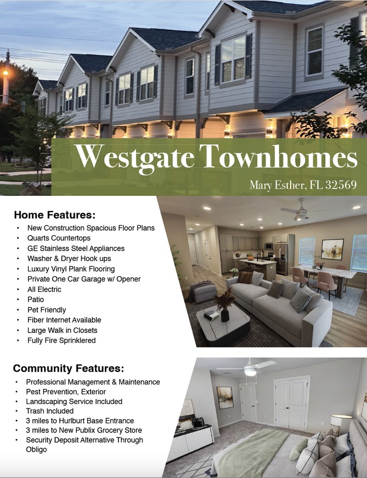 Brochure - Westgate Townhomes